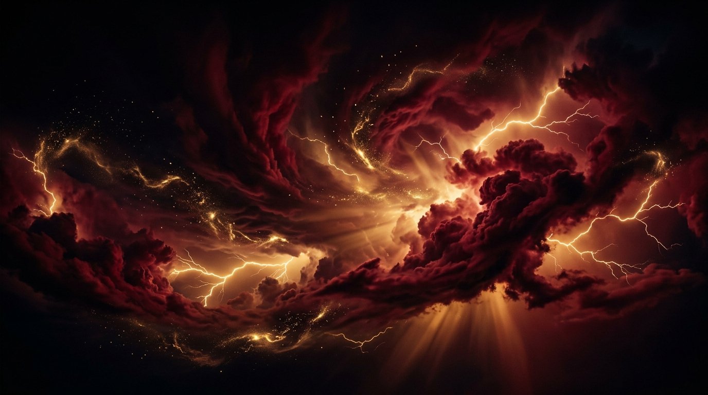 Céu místico estrelado